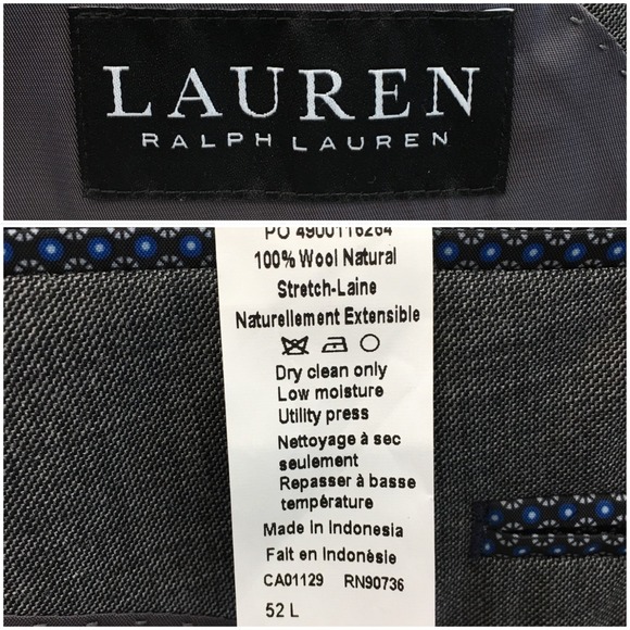 RALPH LAUREN Mens Blazer Sport Coat Casual Jacket Size 52L Classic Wool Suit - Picture 10 of 12